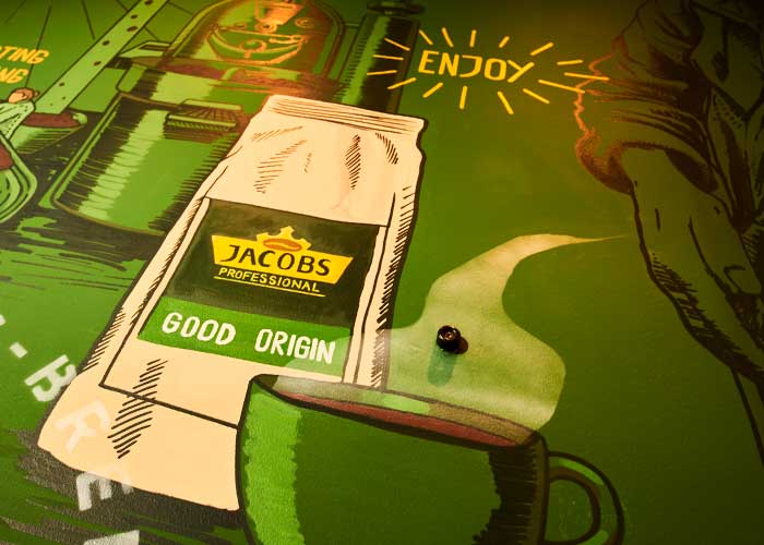Designhotel ÜberFluss - Tapete Jacobs Good Origin