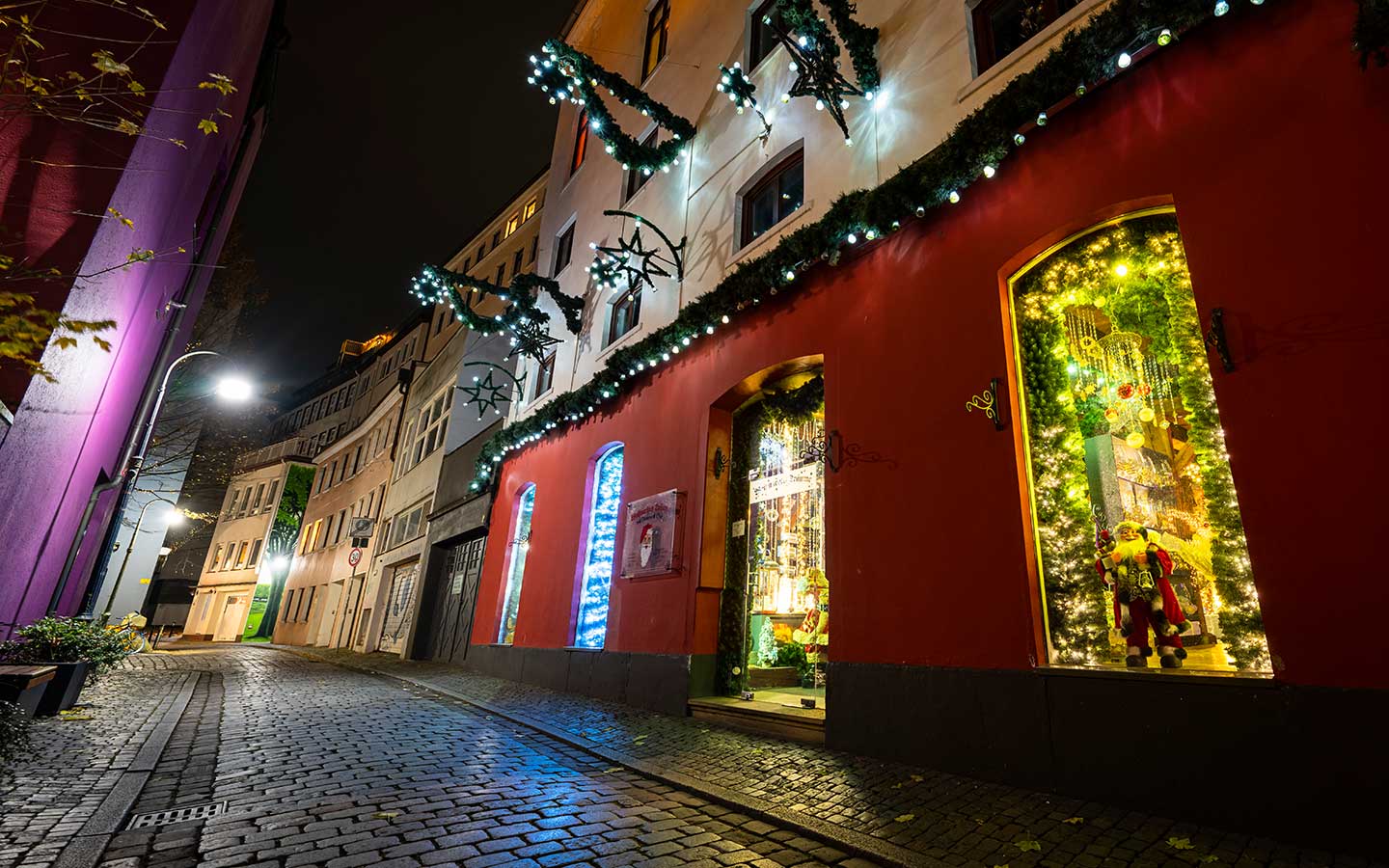 Schnoor Bremen in der Weihnachtszeit